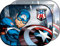 Marvel Capitán América par Parasoles Laterales para Coche Infantil Azul Rojo