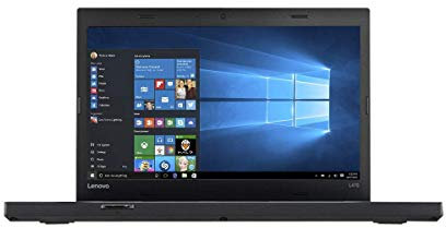 Lenovo ThinkPad L470 Notebook Black 14-inch 1366 x 768 pixels Intel Processor 2.0 GHz 8GB RAM 256GB SSD Webcam Windows 10 Pro (Renewed)