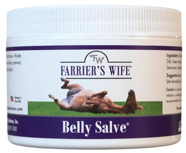 Farrier’s Wife Belly Salve-Natural Soothing Salve for Horses| Helps Fly Bite Dermatitis| Promotes Hair Growth| Belly Balm| Horse Sweet Itch Ointment - 3oz