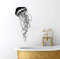 Vinyl Quallen Wandaufkleber Badezimmer Inneneinrichtung Nautische Meerestier Wandtattoo Ozean Quallen Abnehmbare Wand Poster 27X57Cm