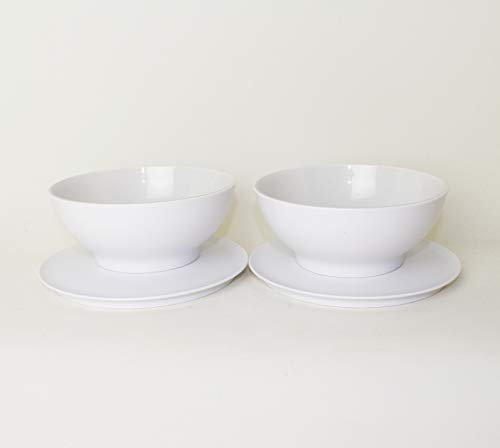 TUPPERWARE Allegra Servierschüssel 2X 275ml Weiß/Silber