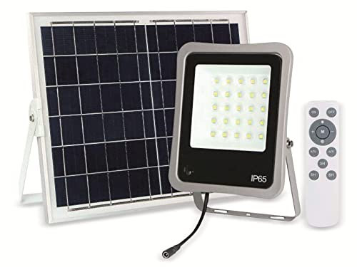 Optonica Solar LED-Fluter mit Fernbedienung, 30 W, 2400 lm, IP65, 6000 K