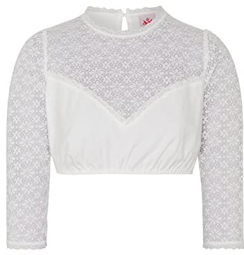 Spieth & Wensky - Damen Dirndlbluse 7/8 Arm, Wenda (390920-1602), Größe:36, Farbe:Offweiß (4506)