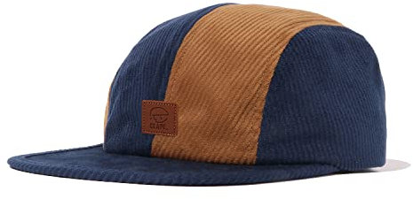 CLAPE Unisex Cord Basecap Classic Hiphop Snapback Cap Retro Baseball Mütze Low Profile Flat Visor Kappe 4 Panel Fullcap Sport Cappy