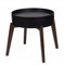 MATMAY Couchtisch Tablett Aufbewahrungsbox 3W1 Gusta Schwarz Holz