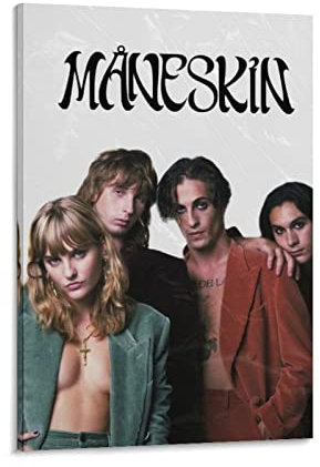 HANYING Måneskin Rock Band Art Poster Poster Kunstdruck Wand Foto Farbe Poster Hängendes Bild Familie Dekor 30 x 45 cm