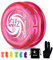 MAGICYOYO JoJo Kinder D1, Profi 2A Looping Yoyo, Responsive Yo Yo for Kinder und Anfänger, Durable Plastic with 6 Yoyo Strings + Jo jo Glove + Yo-yo Storage Bag (Kristallrosa)