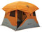 Gazelle Tents™ T4 Nabenzelt, einfacher 90 Sekunden Aufbau, wasserdicht, UV-beständig, abnehmbarer Boden, reichlich Staumöglichkeiten, 4 Personen, Sunset Orange, 198,1 x 238,8 x 238,8 cm