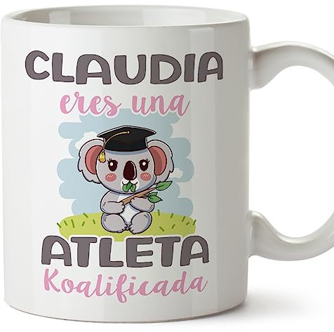 MUGFFINS Tazas Personalizadas para ATLETA - En Español - Koalificados Personalizados - 11 oz / 330 ml - Regalo Personalizable original y divertido