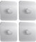 flintronic Ganchos Adhesivos para Pared, 4 Ganchos Autoadhesivos Ultrafuertes, Adhesivo Removible para Colgar Marcos De Fotos sin Perforaciones, para Vidrio, Metal, Marcos, Espejos