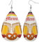 Leder Modische Wassertropfen Ohrringe Oktoberfest Wurst Brezel Damen Anhänger Ohrringe Mädchen Teardrop Ohrringe Schmuck Geschenke Für Geburtstage Hochzeit Party, Einheitsgröße, Leder