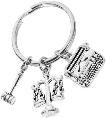 Toyvian Schlüsselanhänger Für Justizanwälte Schmuck Der Waage Anwalt-schlüsselanhänger Richter - Zum Ruhestand Charme Empfindlich Legierung