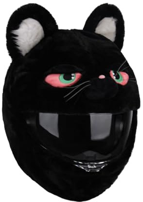 Dickly Funda para Casco de Moto con diseño de de Dibujos Animados, protección contra el Polvo, Bonita Funda para Todo el Rostro para Paseos