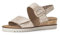 Gabor Damen Keilsandalen, Frauen Sandalen,Leichte Mehrweite (G),Strandschuhe,Keilsandaletten,Keilabsatz,Almond/cha(Kork/cr),40 EU / 6.5 UK