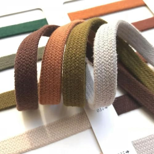 12 mm 10 Meter Flache, geflochtene Baumwollseil-Damen-Seil-Flats