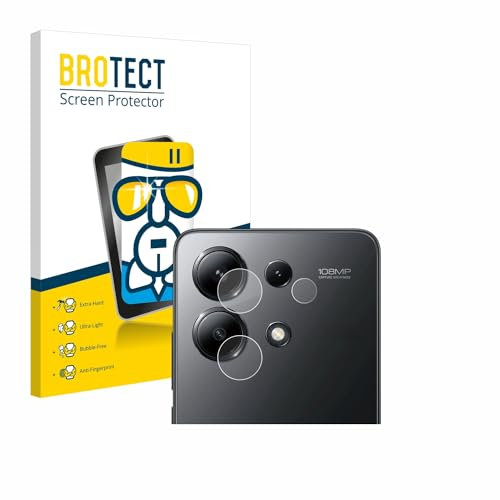 BROTECT Protector Pantalla Cristal para Xiaomi Redmi Note 13 4G (SÓLO Cámara) Protector Vidrio - [Dureza 9H, Anti-Arañazos]
