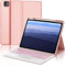 IVEOPPE for iPad Pro 13 M4 2024 Keyboard Case - UK Layout Keyboard for iPad Pro 13, Detachable Bluetooth Keypad with Touchpad for Pad 13 inch M4 2024, 7-Color Backlight- Pink