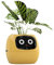NONDK Ivy Mini pot de fleurs intelligent rechargeable par USB pour décoration d'intérieur, rend la culture de plantes facile et amusante, jaune