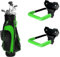 FEYRUN Wall Mounted Golf Bag Hook, 2 Bags Storage Racks Perfect for Garage Organization, Space Saving Hanging Organizer (Black)