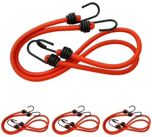 XL Perform Tools 553601 2 Sandows/Tendeurs diamètre 10mm Longueur 80cm, Orange (Lot de 4)