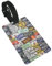 License Plate Print Luggage Tags,Luggage Tag Holders for Travel Luggage Baggage Identifier Premium Suitcase Tag
