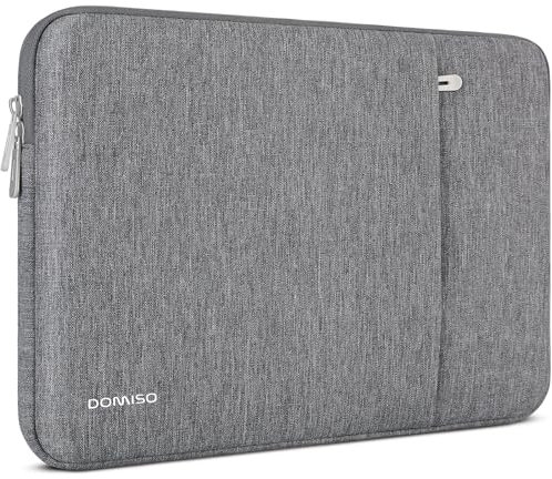 DOMISO Laptoptasche 17 Zoll Laptop Tasche Hülle Schutzhülle Wasserdicht Laptop-Taschen Laptophülle Notebooktasche Sleeve Case für HP Pavilion Envy/Dell/IdeaPad/LG Gram/MSI/ASUS/Razer,Grau