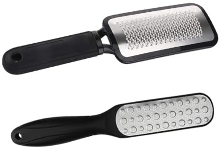 FRCOLOR 2 Stück Fußabkrainerplatte Tragbarer Kallusentferner Aus Edelstahl 304 Für Männer Und Frauen Zur Entfernung Abgestorbener Haut Fußpflege Werkzeug Für Trockene Und Rissige