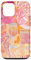 Coque pour iPhone 12/12 Pro Preppy Collage Coquette d'été et cocktail Rose Orange