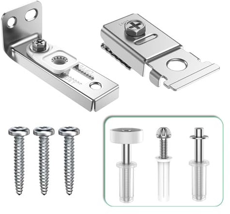 8 Pcs Bi-Fold Door Repair Kit, Folding Closet Doors Hardware Replacement Parts with 3/8 Pivot Pins and Guide Wheels, Universal Bifold Door Hardware for Internal Accordion Barn Doors