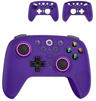 protective case for 8Bitdo Ultimate 2 Wireless Controller with precise holes eco-friendly materials, scratch-resistant, shock-resistant, washable & comfortable touch,purple