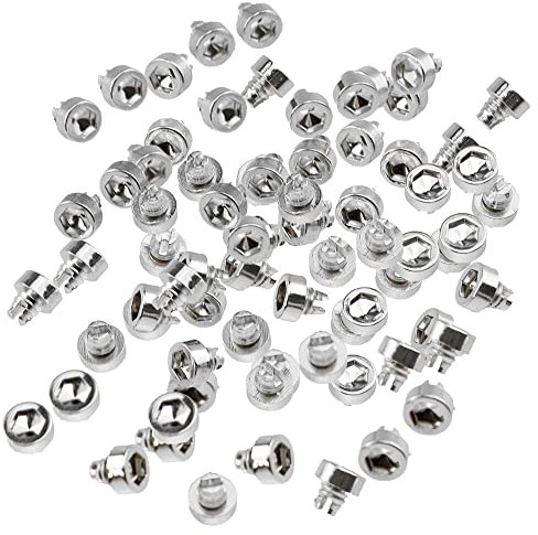 100 Stück 7,5 mm Auto-Rad-Nieten, Ersatz-Kunststoffnägel, Reifenmuttern, Stehbolzen, Bolzen Kompatibel mit Automobil-Felgen-Lippen-Dekoration, kompatibel mit verschiedenen Fahrzeugen(SILVER-100PCS)