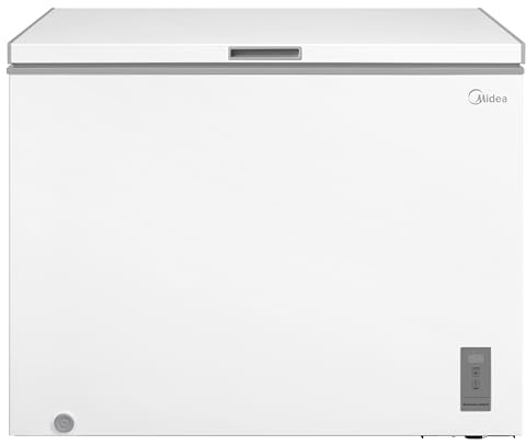 Midea Chest Freezer, 293 Litres, White, Fast Freeze, Inverter Technology, Lockable Lid, Adjustable Thermostat, 84.4x106.5x59.2 cm