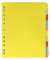 ELBA A4 EXTRA-WIDE 10-PART CARD DIV AST