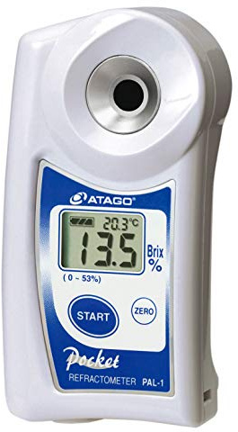 PAL-1 Digital Hand-held Pocket Refractometer, 0.0-53.0% Brix