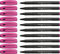 Schneider Topliner 967 Fineliner (Strichstärke 0,4 mm) 10 Stück, pink