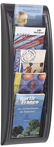 Paperflow Wand- Prospekthalter Quick Blick, A5, schwarz