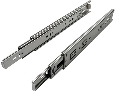 1 paio (2 PEZZI) SO-TECH® Guide a Estrazione Totale Guide per Cassetti Argento 450 mm (inserite) a Sfera Capacità di