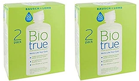 BioTrue Kontaktlinsenlösung qYDAxR für weiche Kontaktlinsen, Mehrzweck 10 Oz, Doppelpack (2 Stück)