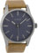 Oozoo Herrenuhr mit Lederband 45 MM Violett/Camel C9625