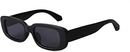 ADEWU Schmale Sonnenbrille Damen Herren Rechteckig 90er Retro Brille UV Schutz Sunglasses Vintage Mode