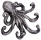 BESPORTBLE Metall Dekorative Haken Hutablage Kleiderbügel Wand Montiert Oktopus Geformte Handtuchhaken zum Aufhängen von Schlüsseln Hüte Taschen Robe Schrank Schrank Kleiderschrank Eingang