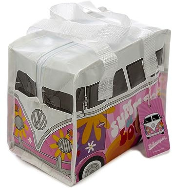 Puckator - Autos & Fahrzeuge - Autos & Fahrzeuge - Volkswagen Bulli VW T1 Bus Summer Love RPET wiederverwendbare Lunchtasche aus recycelten Plastikflaschen