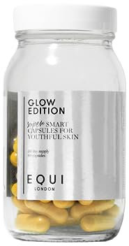 Equi - Glow Edition - 30 Day Multivitamin Capsules - Anti-Aging, Brightening Skin Supplement - Collagen Synthesis - Fights Wrinkles & UV Damage - Resveratrol, Bilberry, Turmeric, Pine Bark Extract