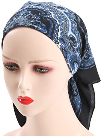guaizhou Russischer quadratischer Schal, ukrainischer Kopftuch, Schal, Muslimische Hijab-Wickeltuch, Kopfbedeckung, Taschentuch für Damen