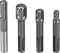 QWORK SDS Plus Stecknuss Adapter Set, 1/4Sechskant Sockel Adapter + 1/4,3/8,1/2 Vierkant Bohrer Halter Verlängerungs-Steckverbinder