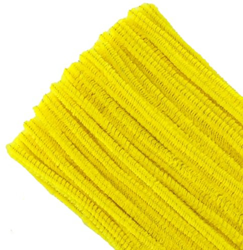 G2PLUS Gold Pfeifenreiniger 6mm, 100 Stück Pfeifenputzer zum Basteln, Pfeifenputzer für Blumen Pfeifenreiniger, 30cm Chenilledraht für Kinder zum Basteln und Dekorieren