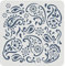 FINGERINSPIRE Paisley Schablone 30x30cm Mandala Paisley Schablone Kunststoff Paisley Blumen Muster Schablone Groß Wiederverwendbar Vintage Paisley Schablone für Malerei auf Wänden Möbel Basteln