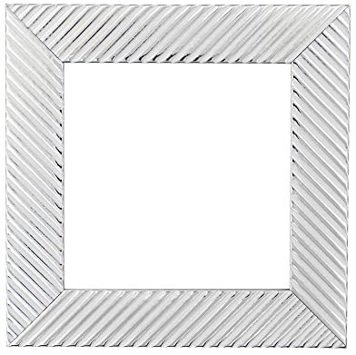 ElekTek Decorative Switch Surround Frame Cover Finger Plate Patterns Silver White Diagonals