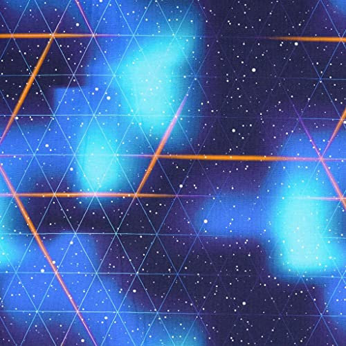 Jersey Stoff Galaxis Stars Weltraum Sterne Sternensystem 0,50m x VB