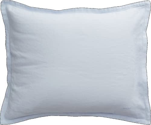 GANT Baumwoll-Leinen Kissenbezug einzeln Farbe Light Blue Größe 80x80